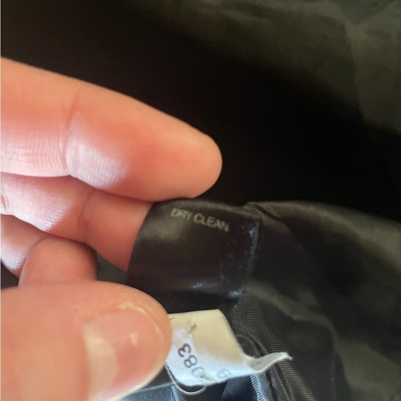 Express Black and White Houndstooth Belted Winter Pea Coat Y2K - Picture 8 of 8